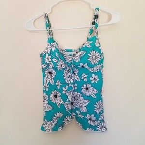 Tankini Womens bathing swimsuit top size small swimming pool sun bathe t…